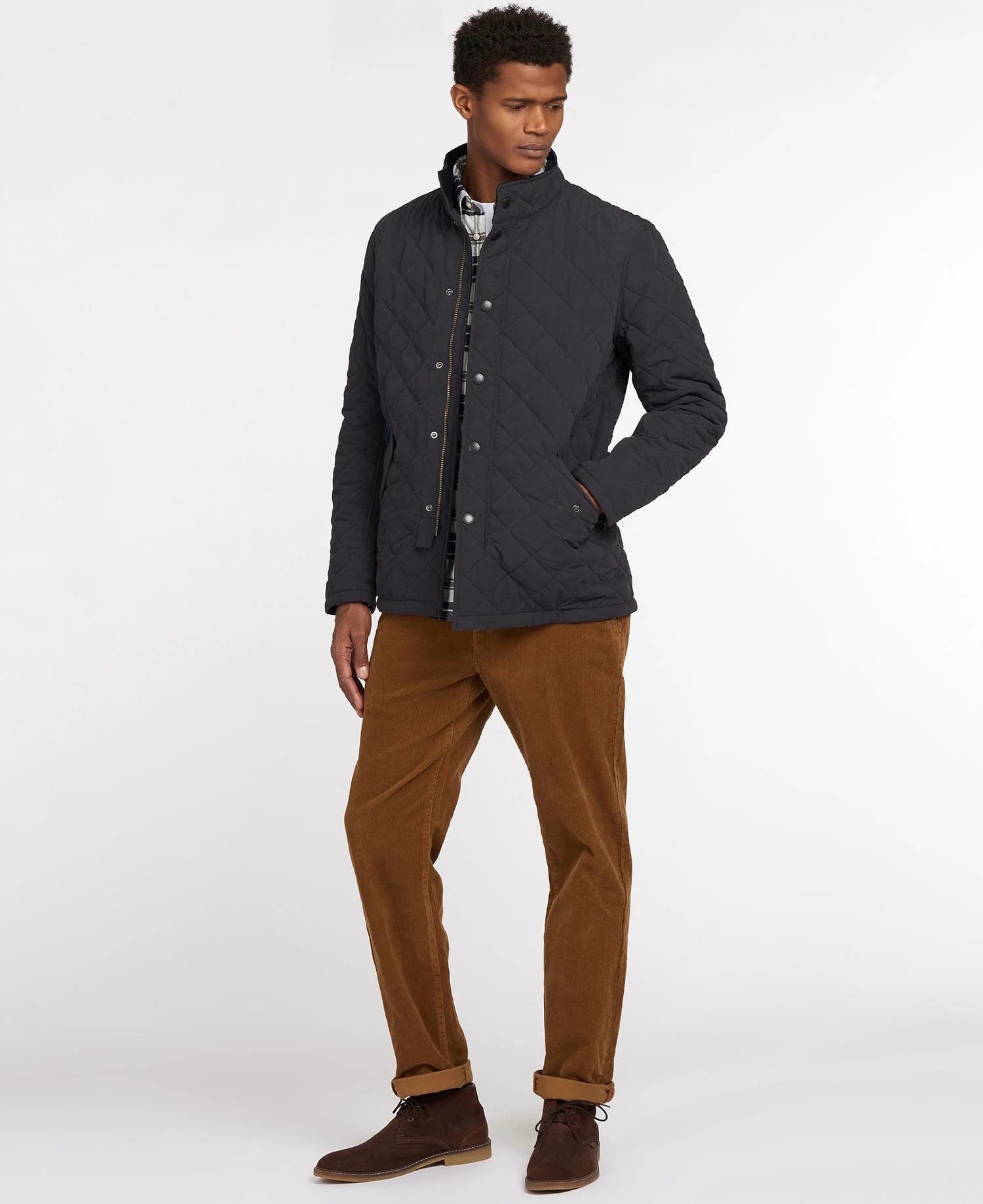 Barbour shoveler quilted online jacket