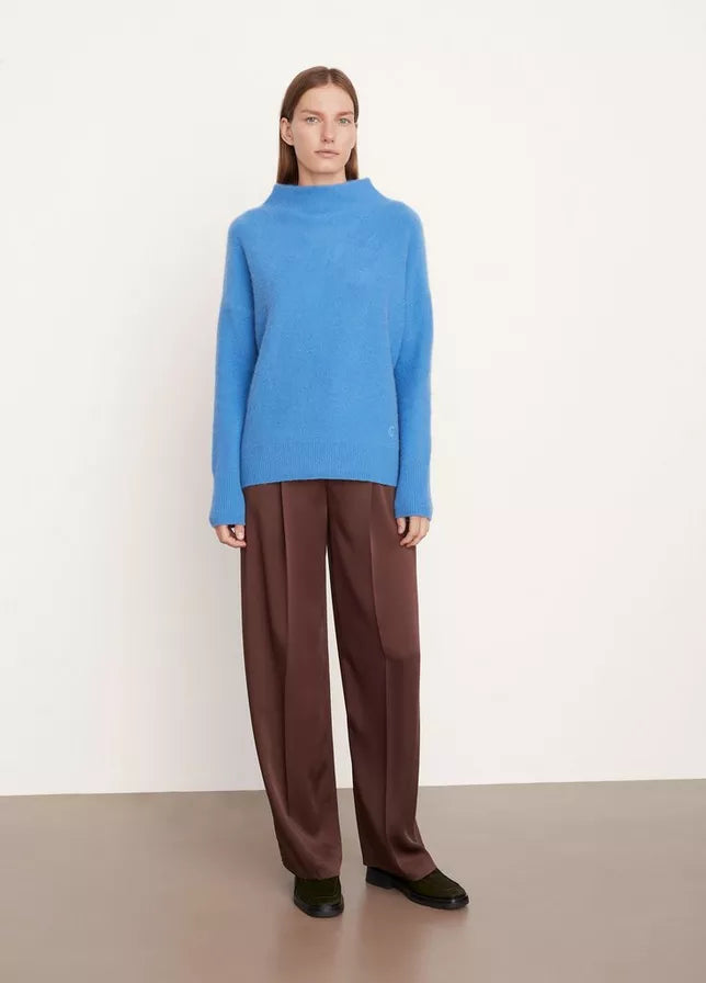 Vince Boiled Cashmere Funnel Neck Pullover