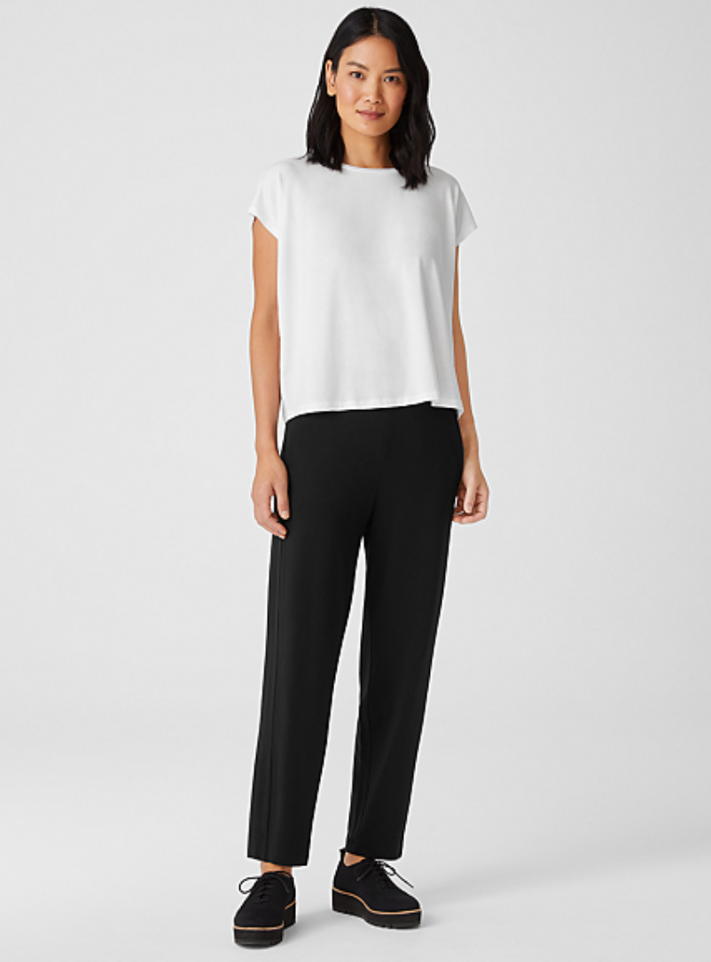 eileen fisher white tee shirt
