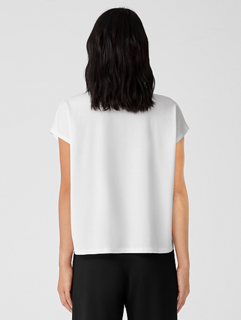 eileen fisher white tee shirt