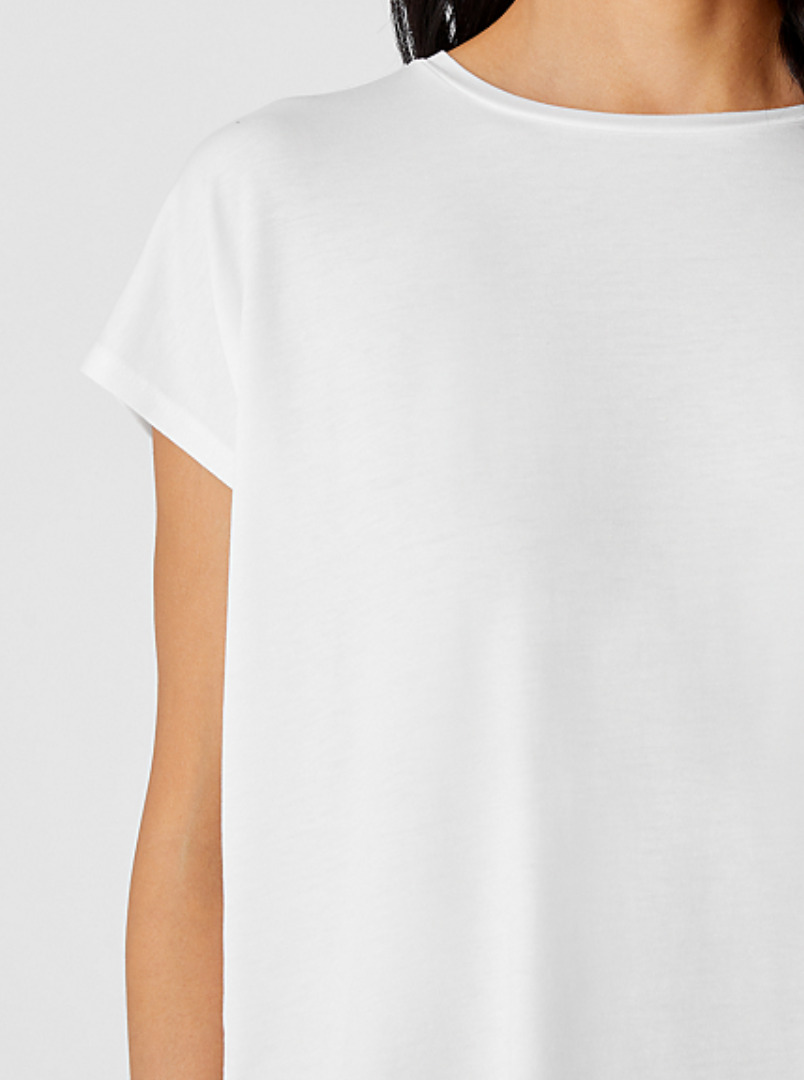 Eileen fisher white t shirt sales