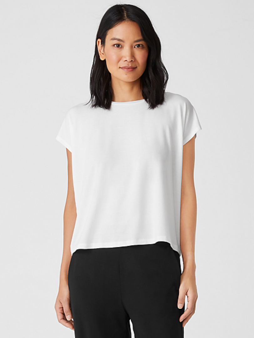 Eileen Fisher Fine Jersey Square Top