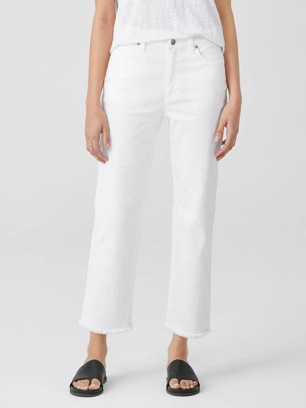 Eileen Fisher Organic Cotton Denim Straight Jean