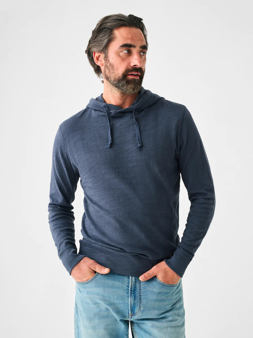Faherty Men's Slub Cotton Hoodie