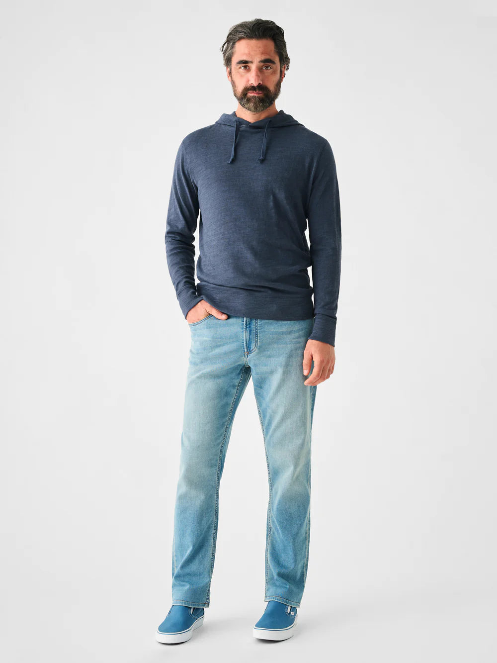 Faherty Men's Slub Cotton Hoodie