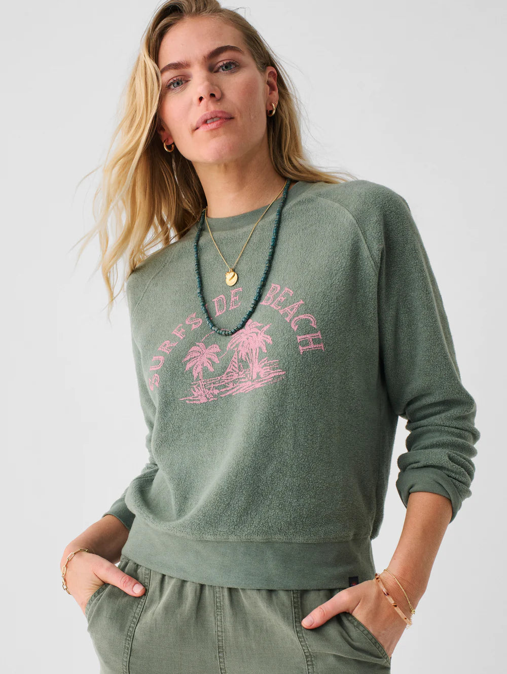 Faherty Beach Fleece Crew