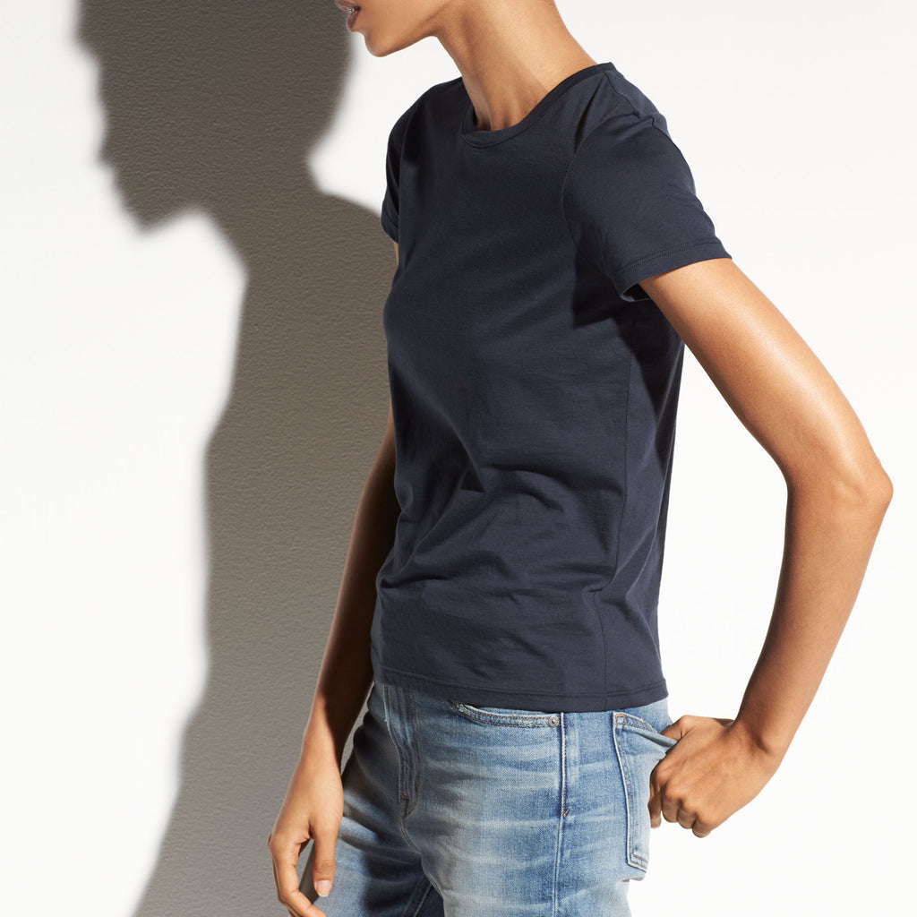 Vince Essential Pima Cotton Crew Neck T-Shirt