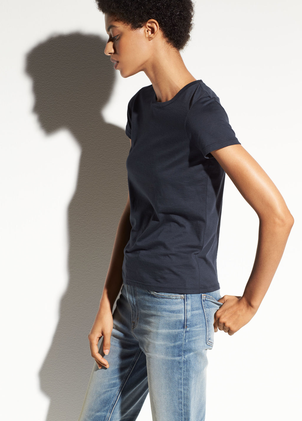 Vince Essential Pima Cotton Crew Neck T-Shirt