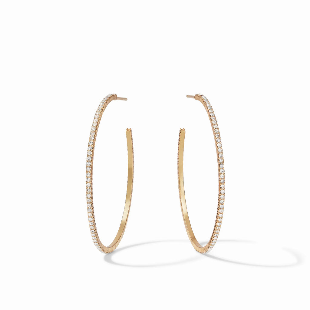 Julie Vos Windsor Cubic Zirconia Hoop Earrings