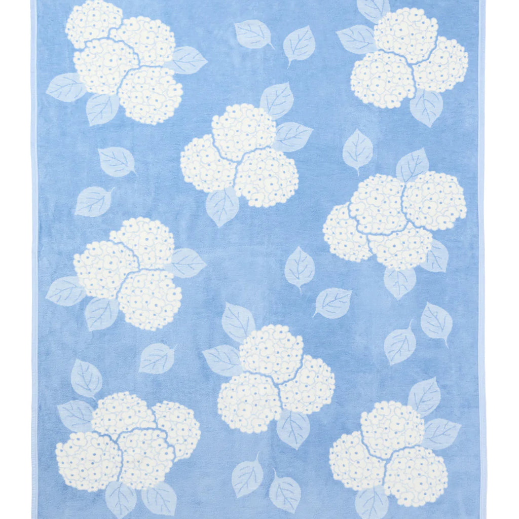 Chappy Wrap Hydrangeas Light Blue Blanket