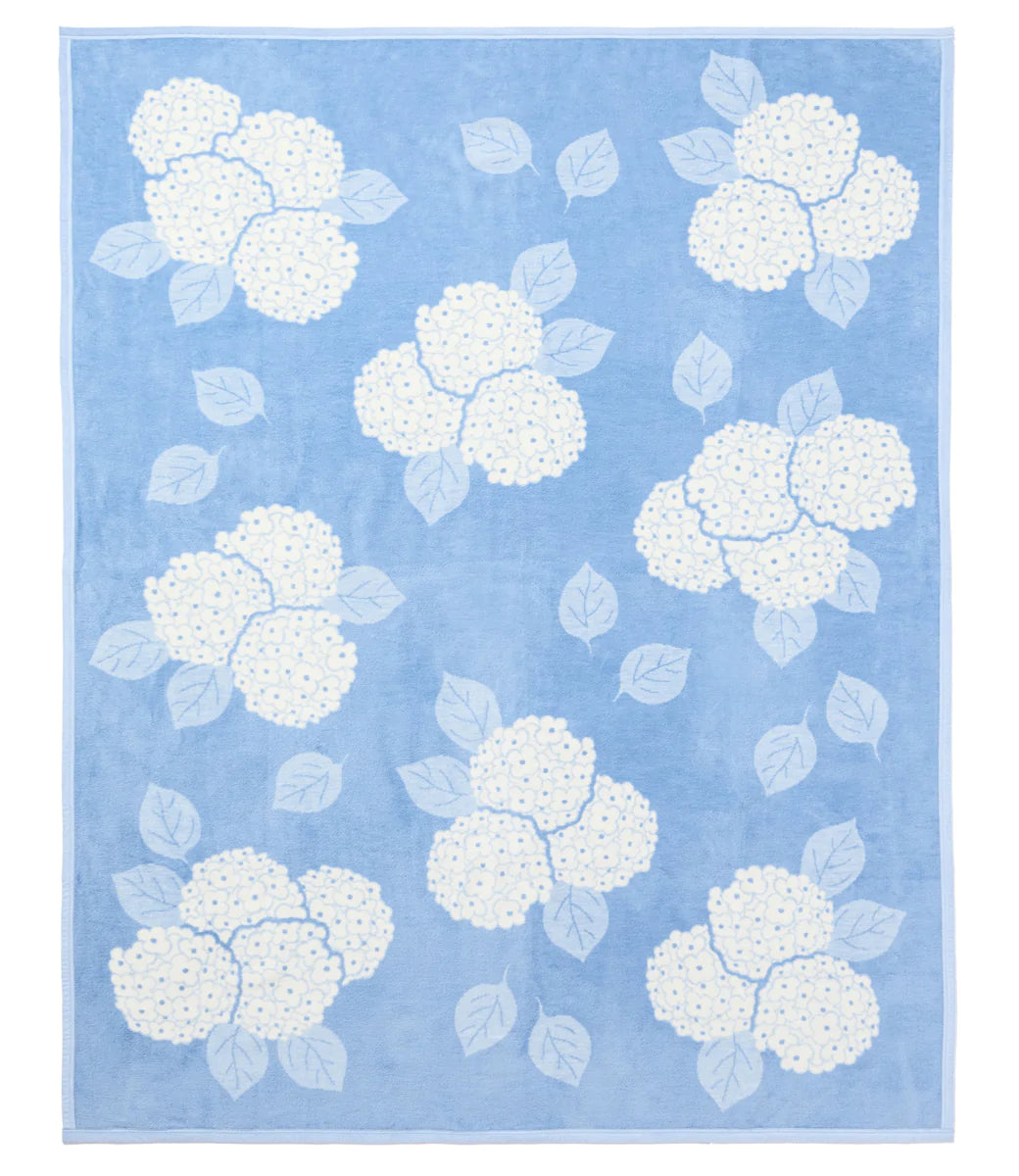 Chappy Wrap Hydrangeas Light Blue Blanket